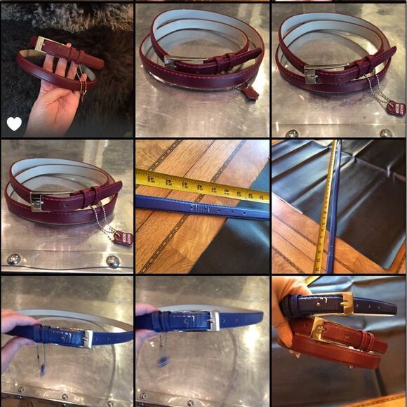 DARK RED & Navy Belts! .75” width main image 8